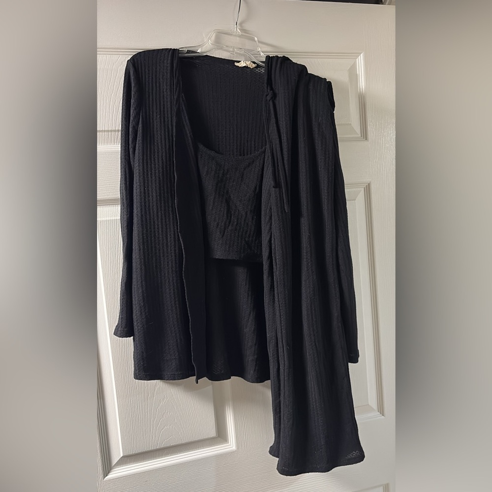 Lizard Thicket Black Pajama Set